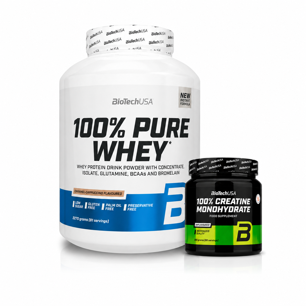 Pack Performance BioTechUSA Whey 2,27 kg + Créatine Monohydrate 500 g