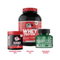 Ultra whey 2 kg American Wolf +CREATINE 200 G AW +MULTIVITMAINE PERFECT 50 GELULES