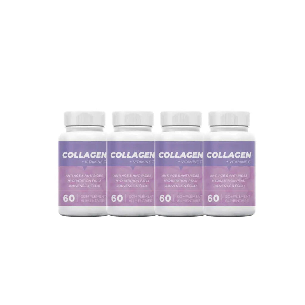 4 x Collagen Marin Hydrolysé + Vit C