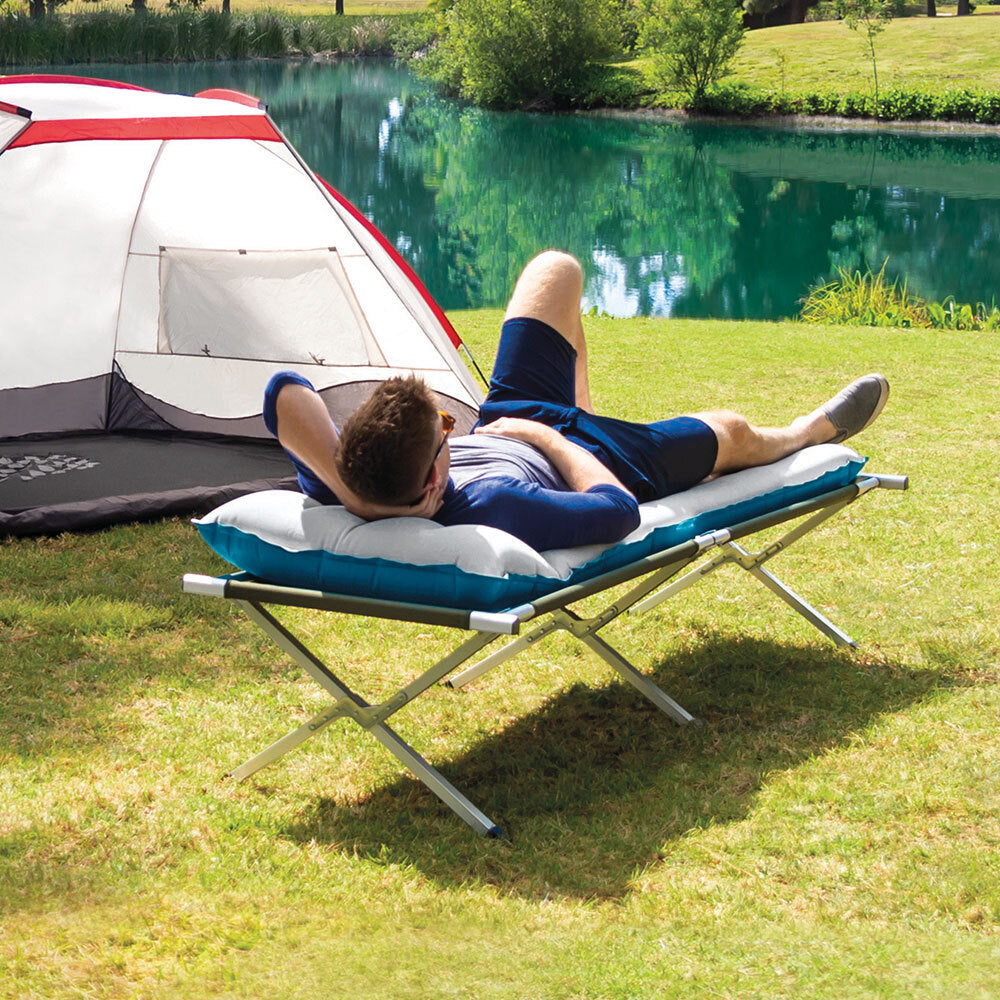 Intex Matelas Gonflable Camping 1 Personne Vinyle Renforcé