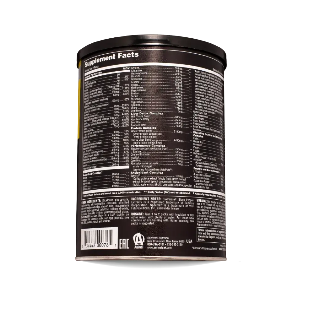 ANIMAL PAK – 30 PACKS
