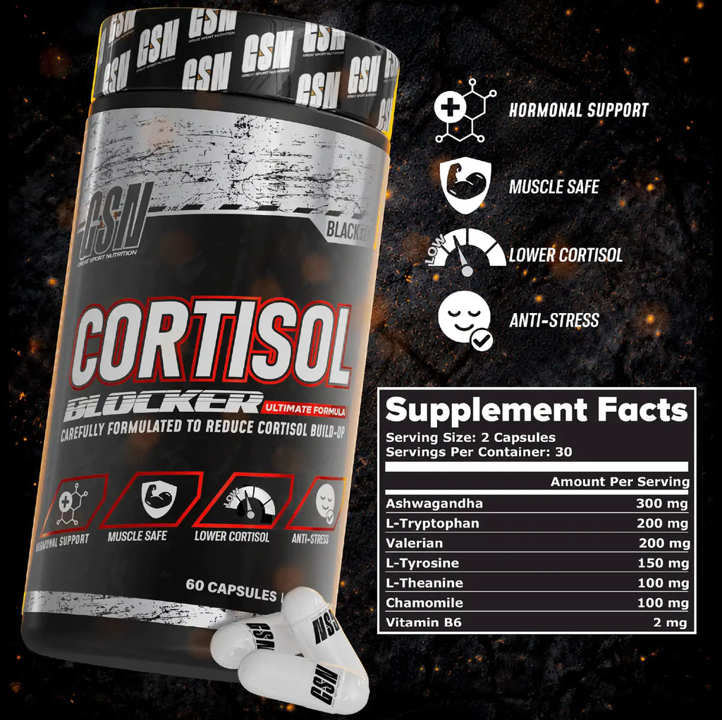 Great Sport Nutrition Cortisol Blocker Complément Alimentaire 60 Gélules
