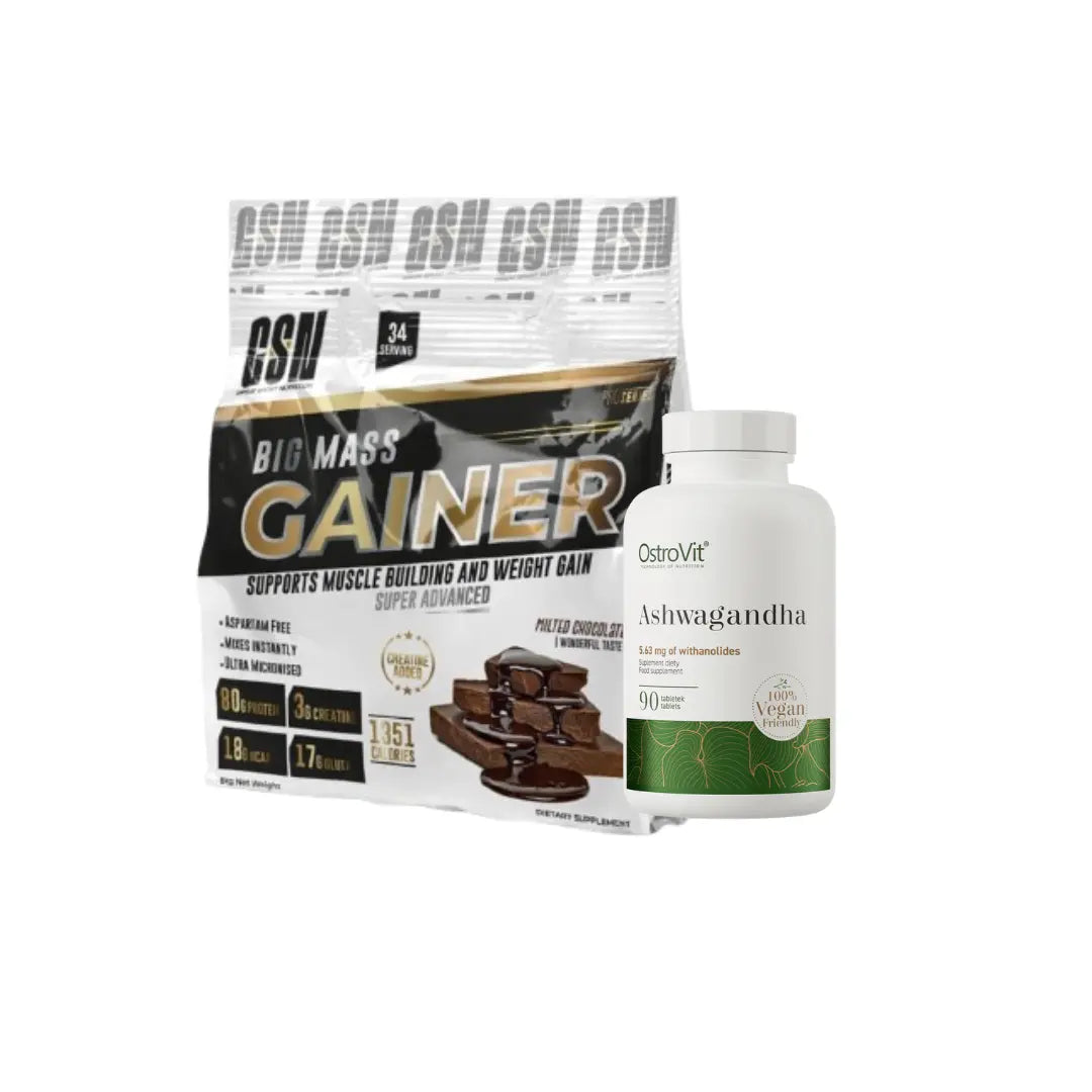 BIG MASS GAINER | 6KG + ASHWAGANDHA 90 CAPSULES
