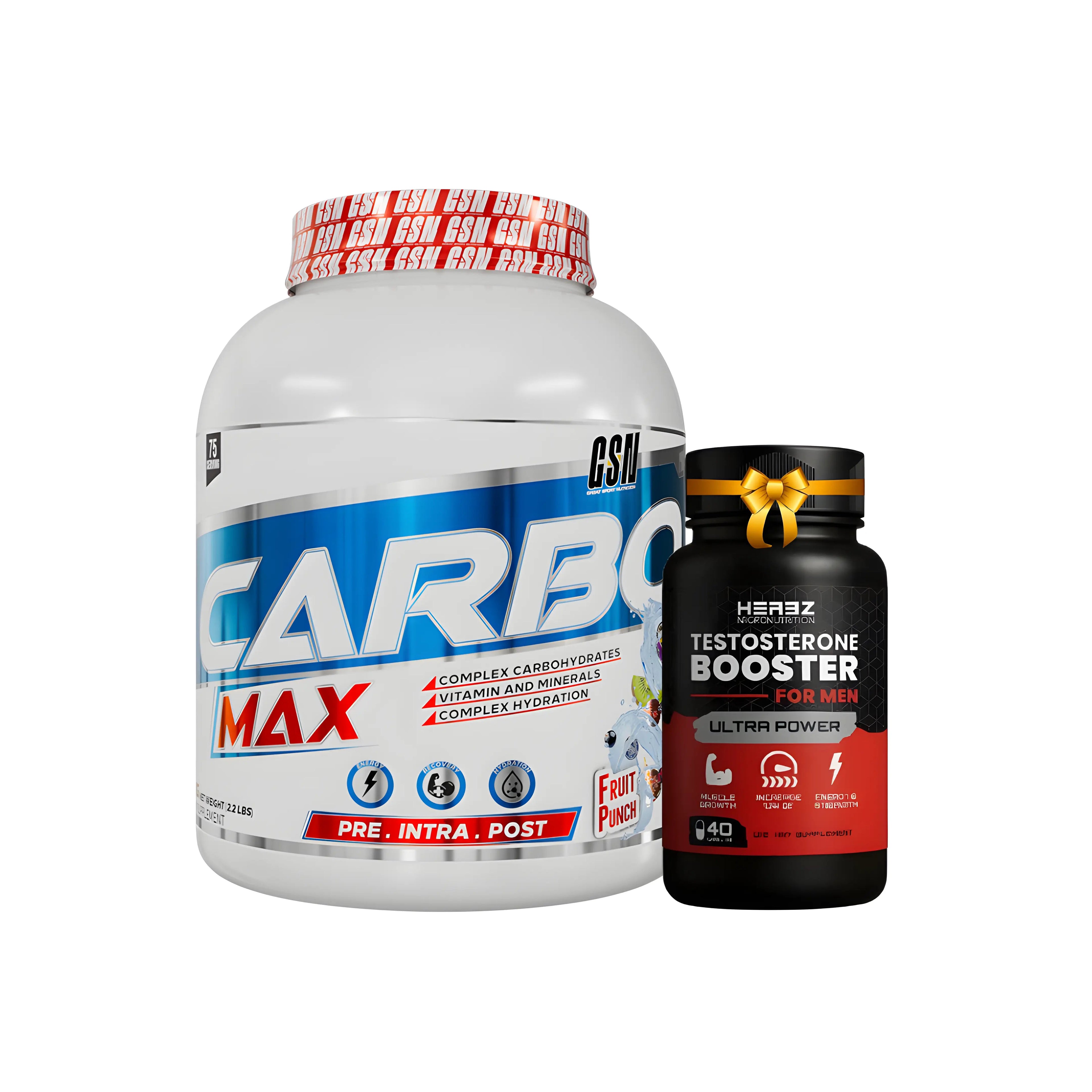 Carbo Max 3 Kg Gsn + TESTO BOOSTER  40 CAP HERBZ