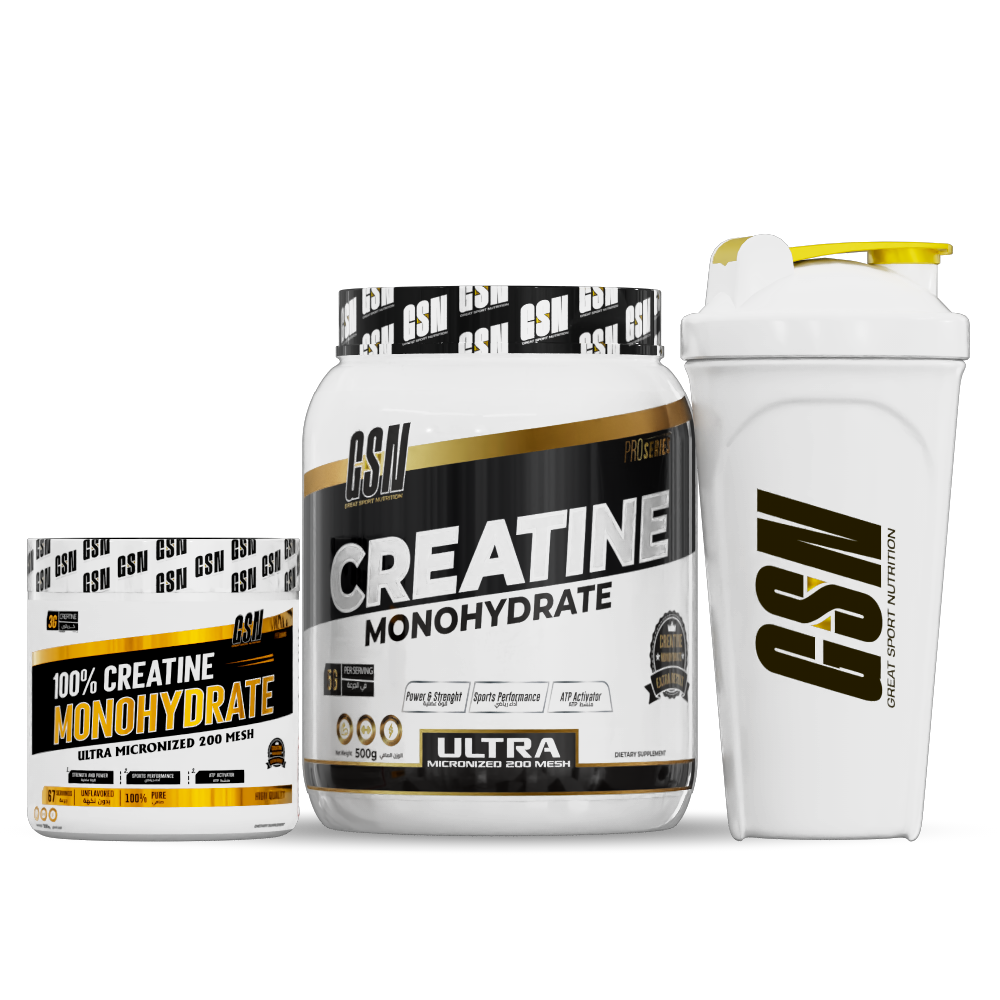 Great Sport Nutrition Pack Créatine 500g 200g et Shaker