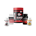 Creatine 500 G American Wolf +zinc 30cap+vit c 30cap+ashwaghandha 60cap+testo booster