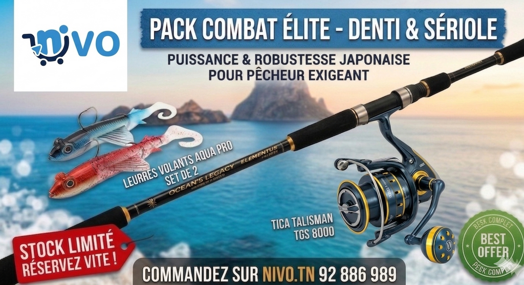 Pack Pêche Premium "Monstres de Méditerranée" : TICA Talisman + 2 Leurres d'Exception + Tresse Seaguar 200m OFFERTE