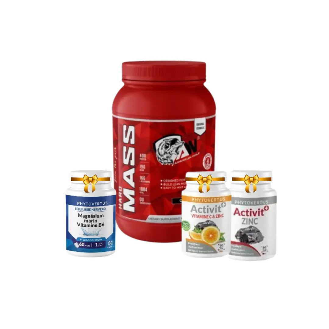 Hard Mass Gainer 3 Kg American Wolf +ZINC+VIT +MAGNESIUM