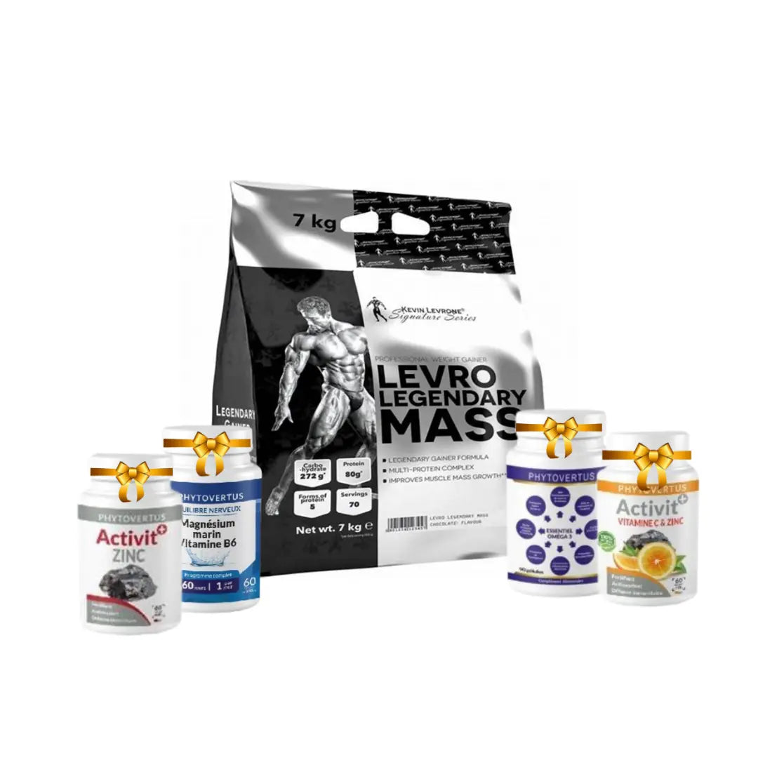 Kevin Levrone Levro Mass Gainer 7000kg+magnesium 30cp+vit c30cap+zinc 30cap+omega 3 30cap