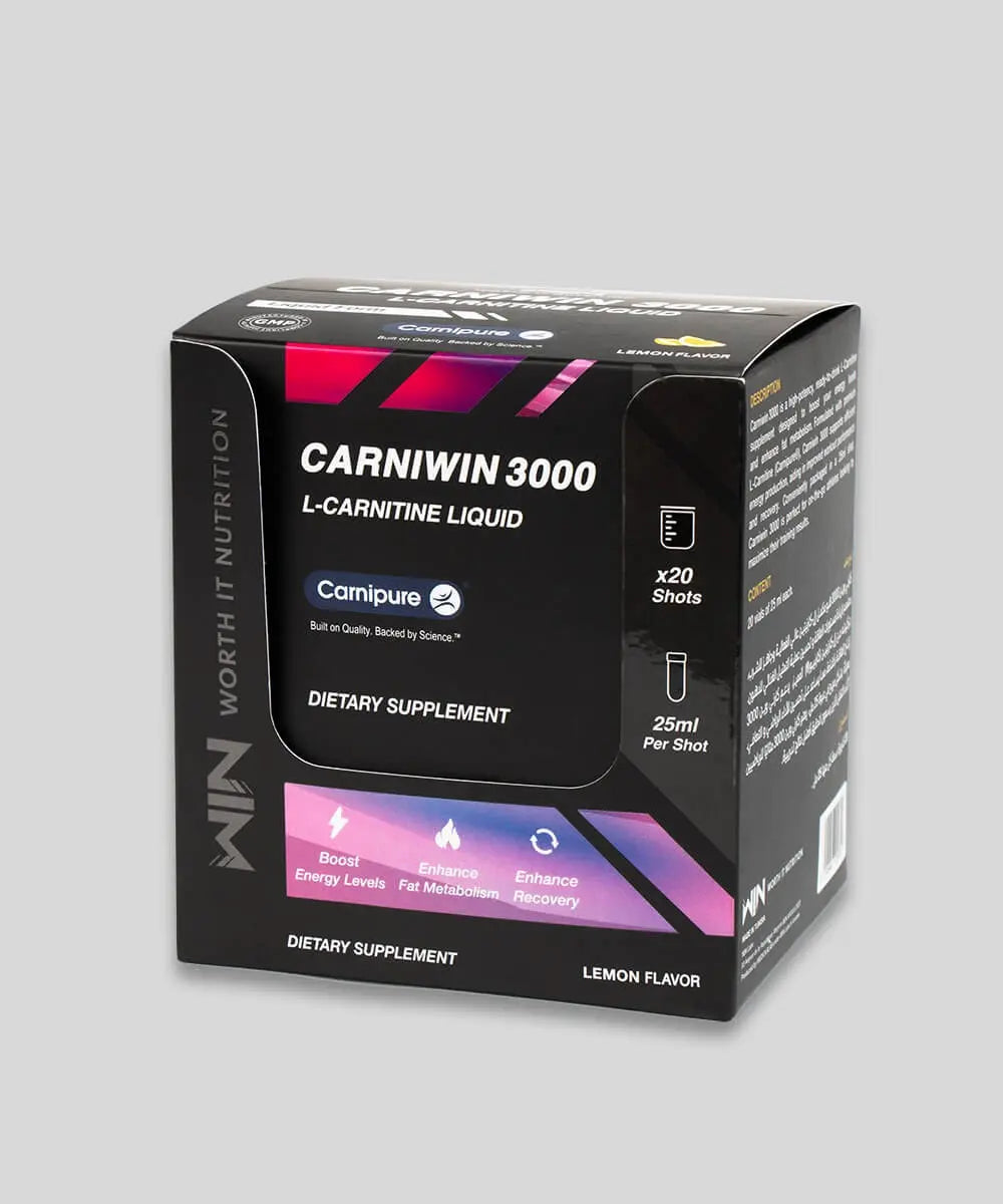 L-Carnitine Carnipure - Worth It Nutrition | 20 Shots Tunisie CarniWIN 3000