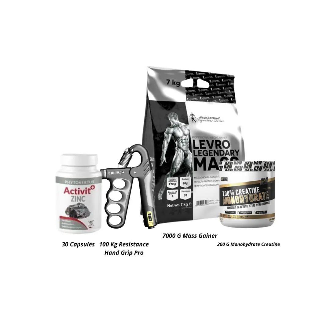 Levro Legendary Mass Kevin Levrone 7 Kg + creatine 200 gsn +zinc +hand grip pro
