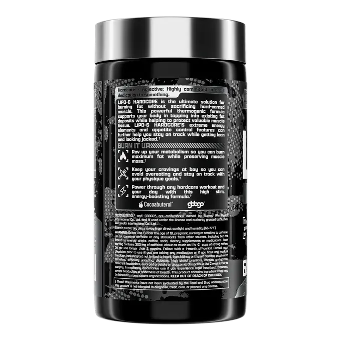 Lipo 6 Hardcore Nutrex 60 Capsules