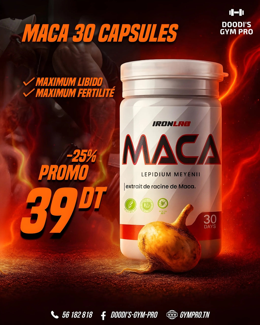 Maca Tunisie Pas Chère Iron Lab