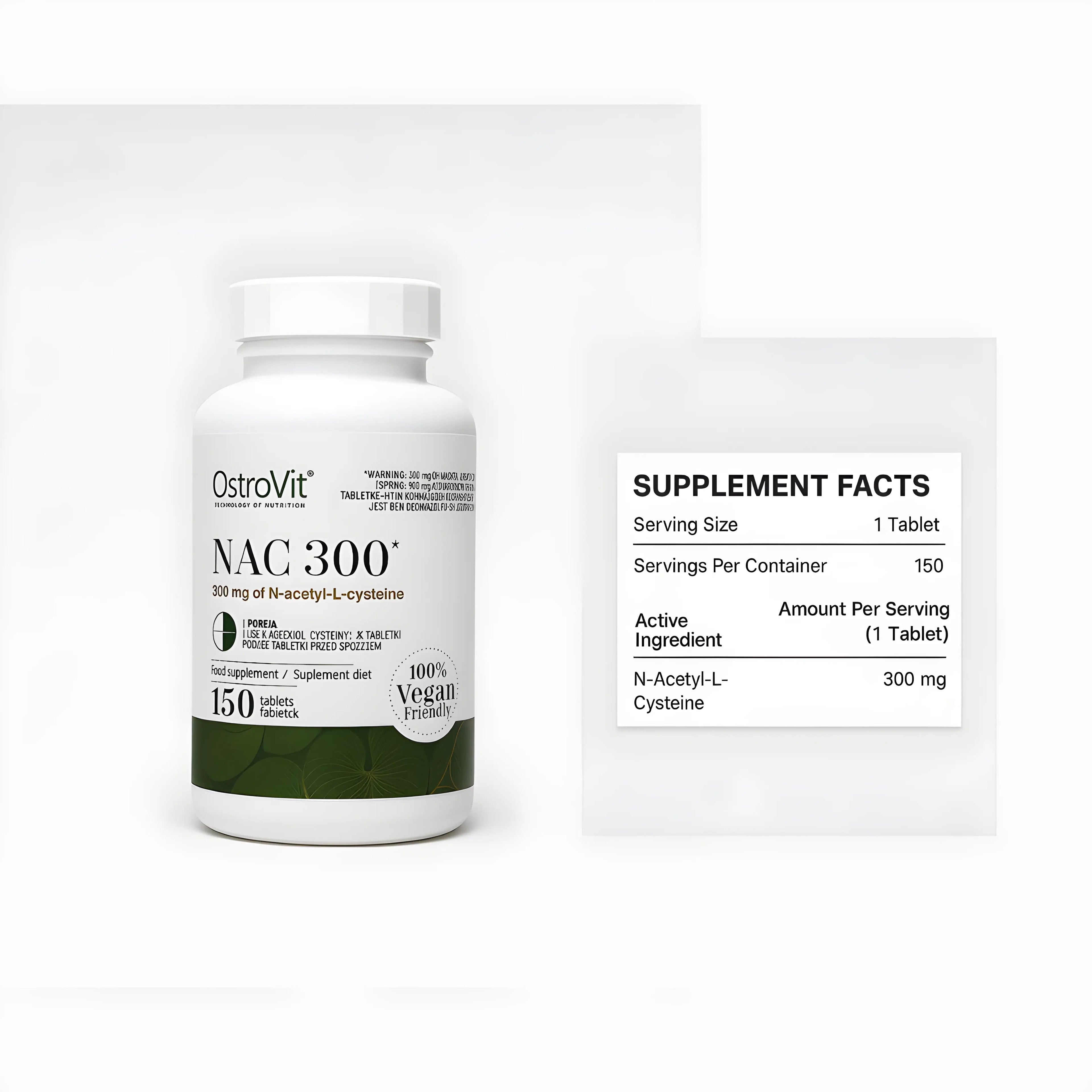 NAC 300mg - OstroVit | 150 Tablets