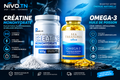 Pack Créatine Monohydrate 500g + Oméga-3 Sea Treasures 300 Capsules