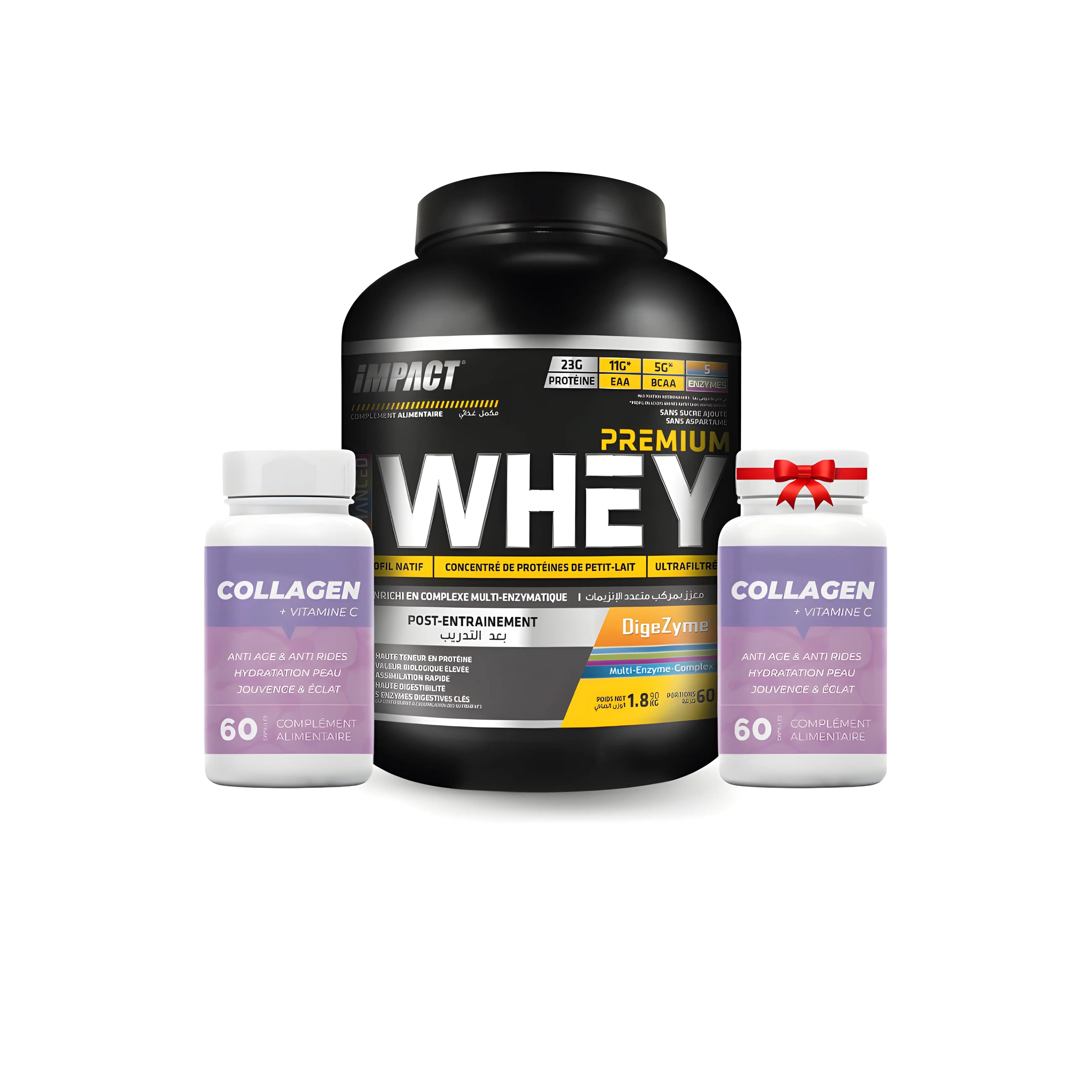 Premium Whey Impact Sport 1.8 kg +2 collgen herbz 60 cap