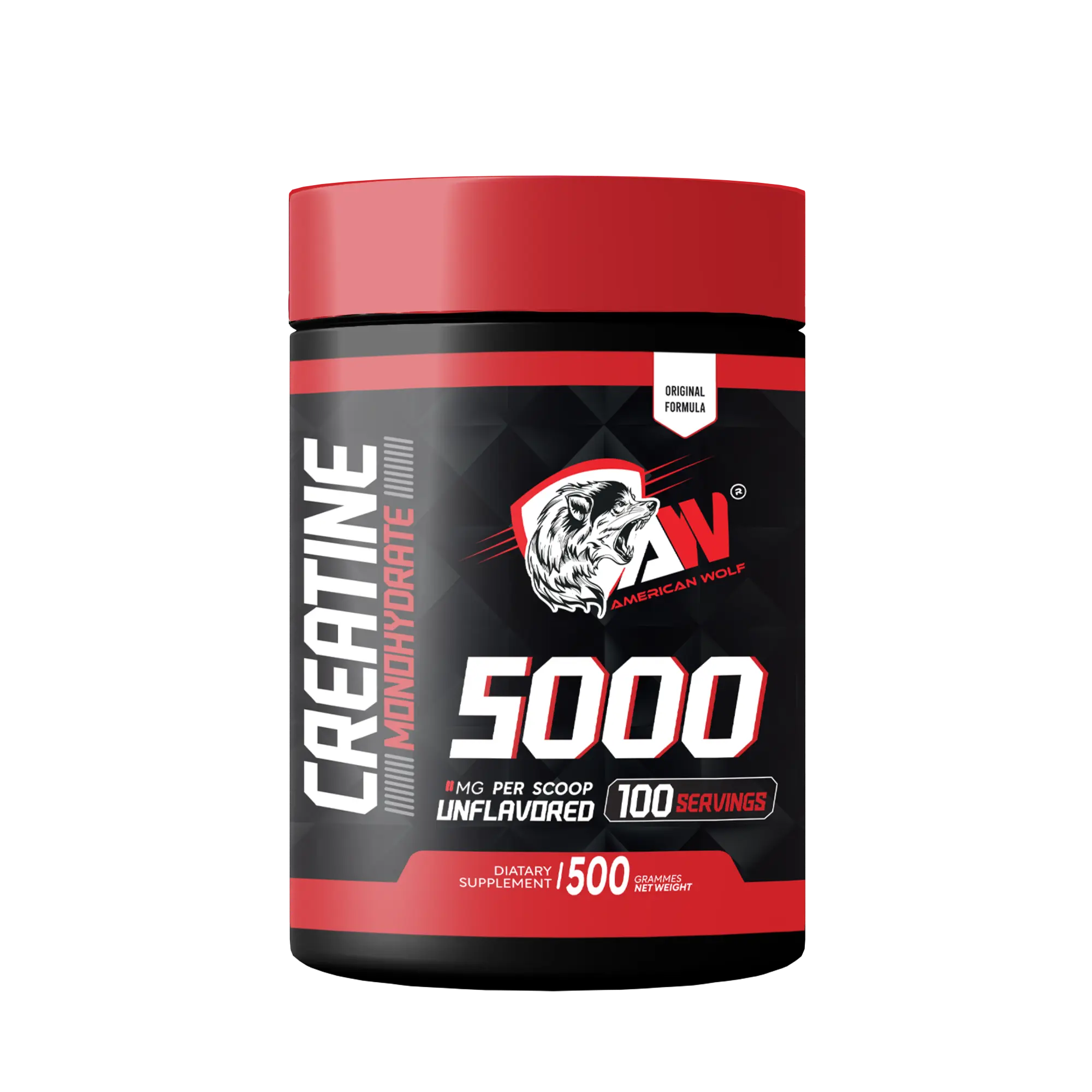 Pure Monohydrate Creatine 500 G American Wolf