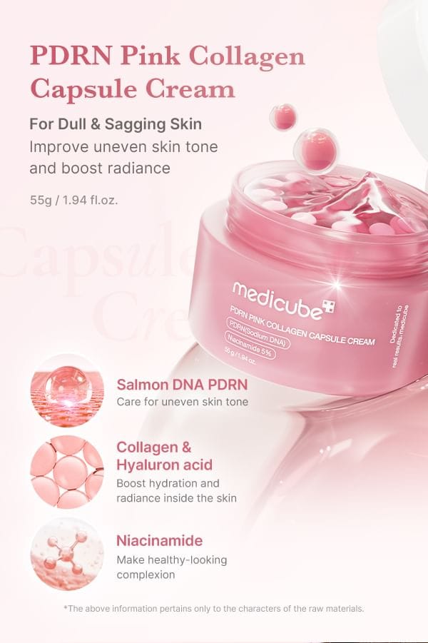 Medicube PDRN Pink Collagen Capsule Cream – Crème Anti-Âge Raffermissante