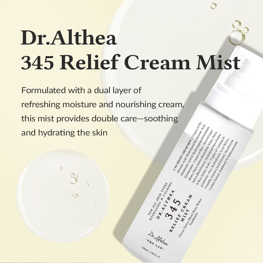 Brume crème 345 Relief Cream Mist de Dr. Althea