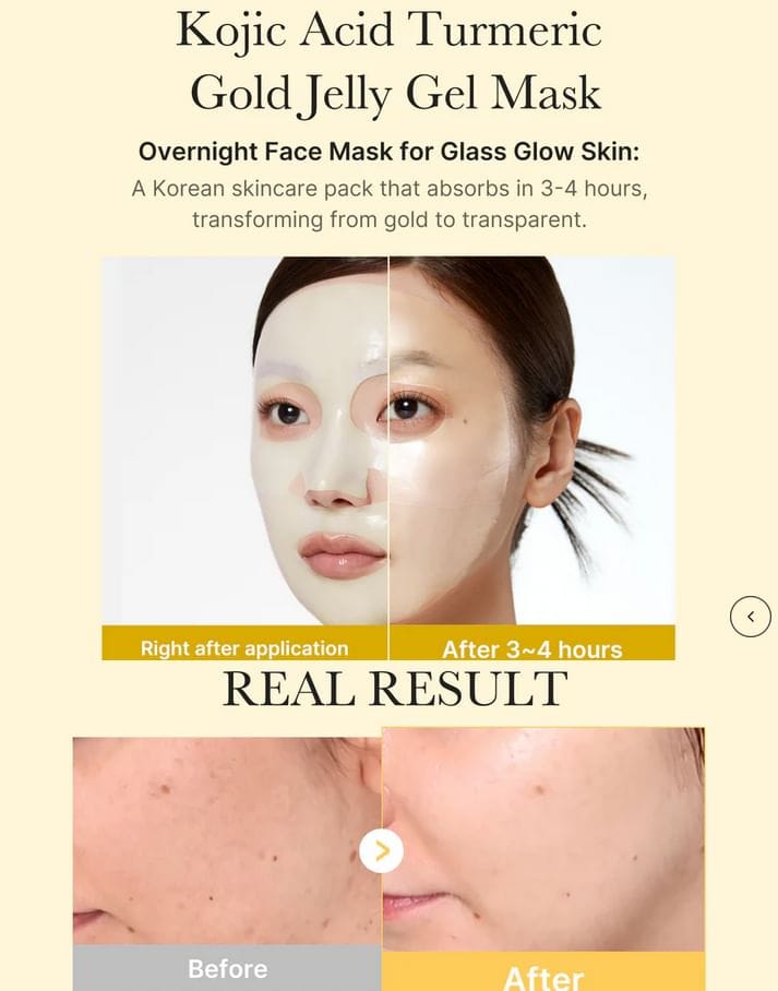 Masque Gel Éclat & Anti-Taches — Acide Kojique & Curcuma Medicube