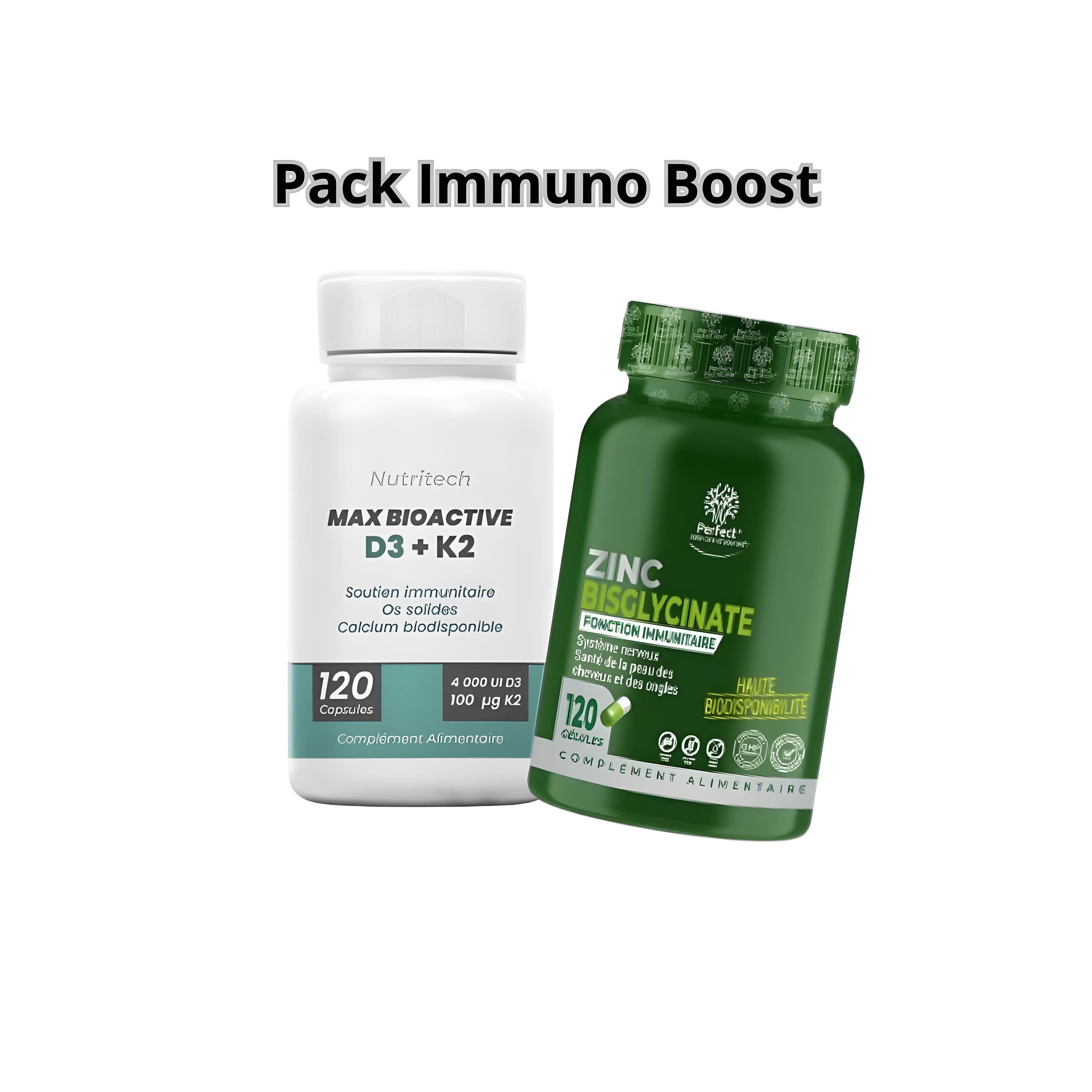 Zinc Bisglycinate  120 CAP +VITMANIE D3 K2 120 Capsules