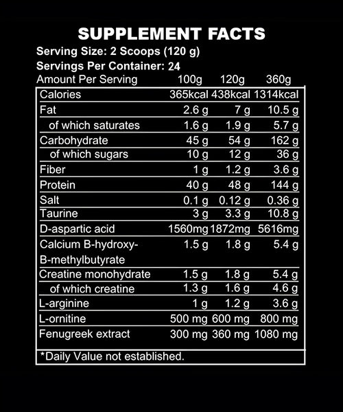 Anabolic Mass Gainer Kevin Levrone 7kg - vue latérale
