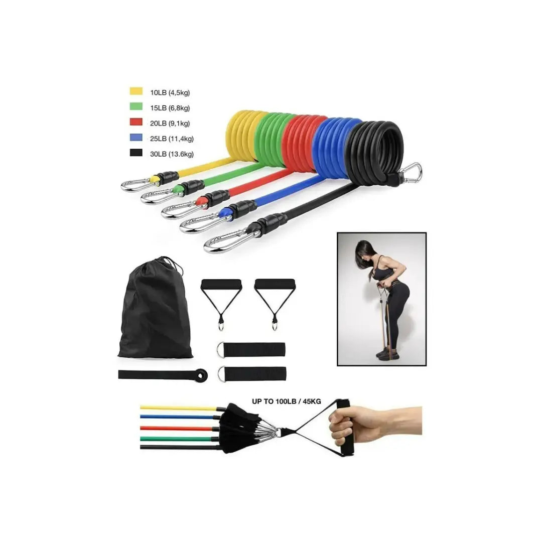 Bandes de résistance élastiques lot de 5 - vue 2