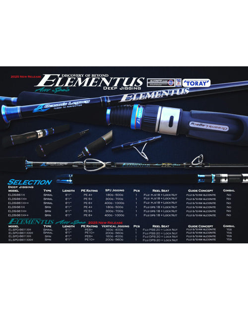 Canne Ocean’s Legacy Elementus AHI Spec ELSPD-S611XH – Puissance Jigging XH
