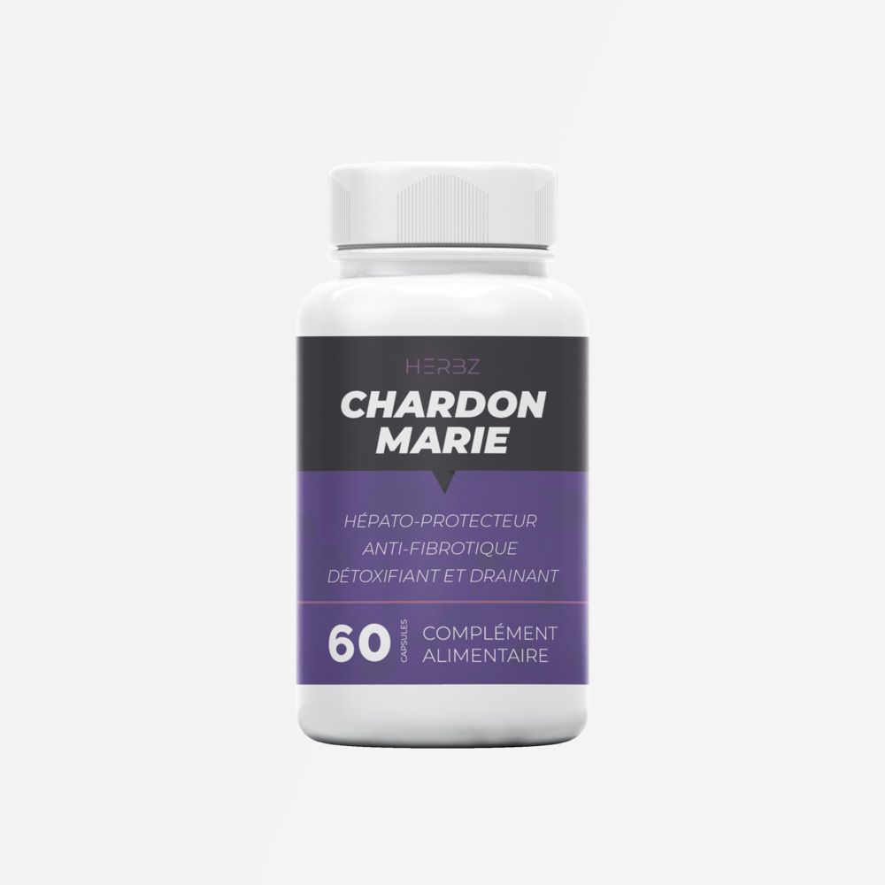 HERBZ CHARDON MARIE – Hépatoprotecteur & Détoxifiant – 60 capsules