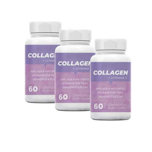 Pack 3 Collagène Marin Hydrolysé avec Vitamine C