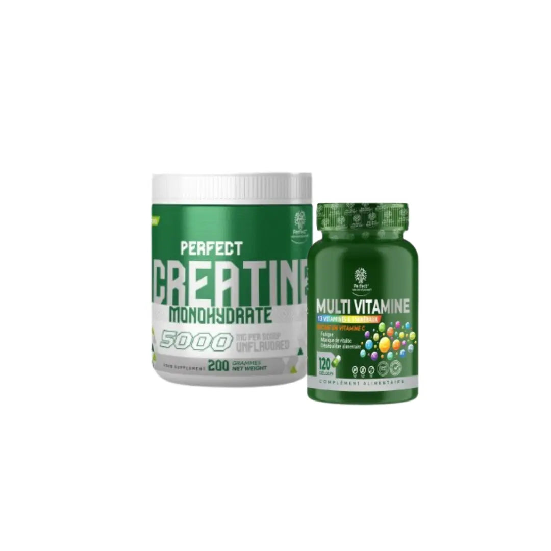 Pack Créatine 200g et Multivitamines 120 gélules
