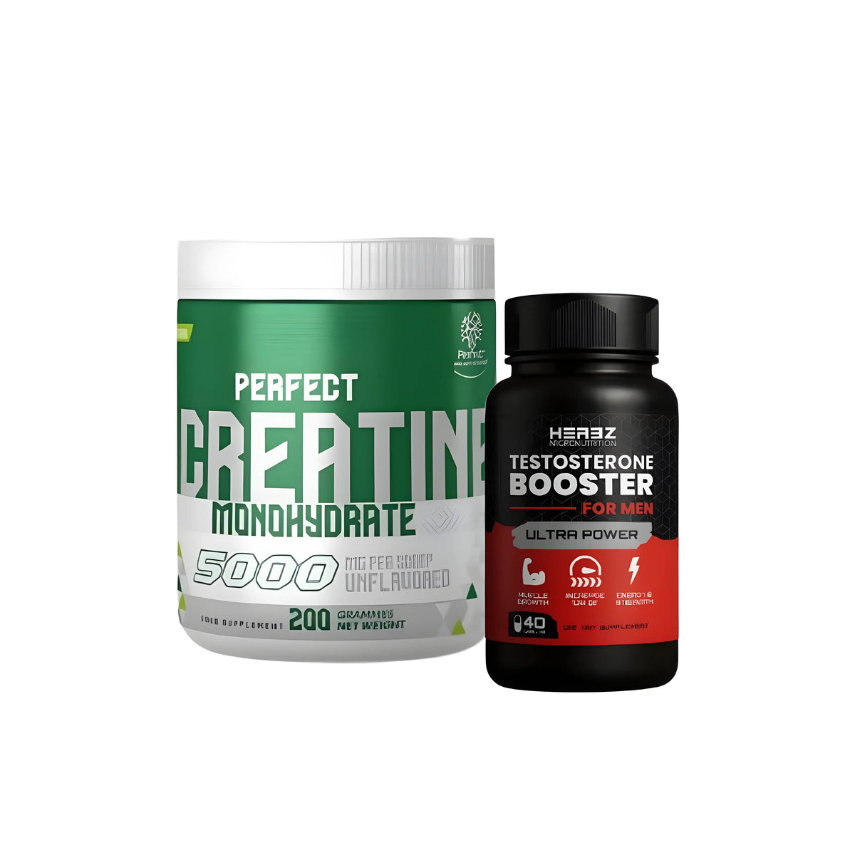 Créatine 200g avec testo booster 40 capsules