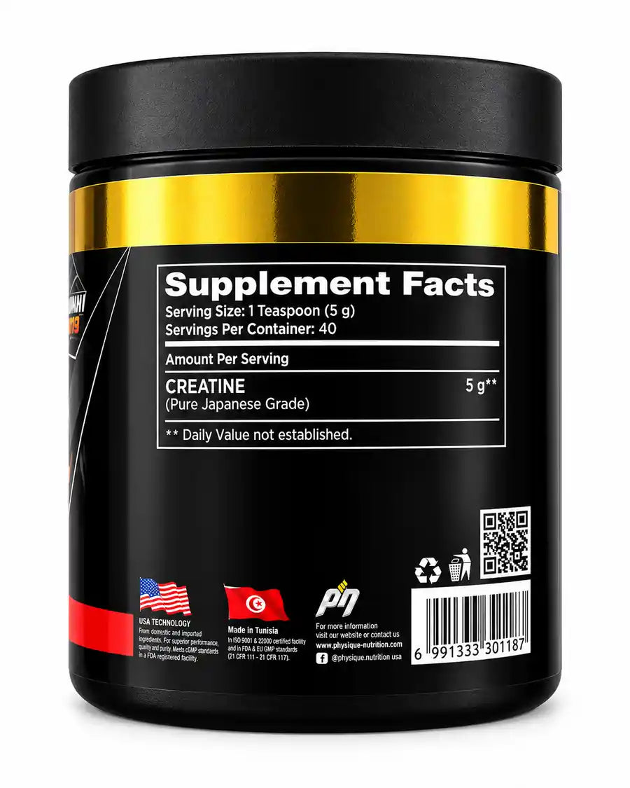 Pack Double Créatine Physique Nutrition 2 × 200 g – Créatine Monohydrate Micronisée