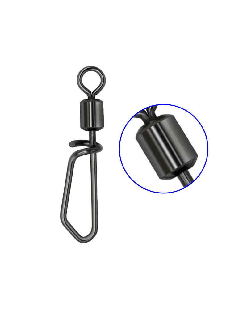 Émerillon Agrafe Corkscrew Swivel Snap 1/0