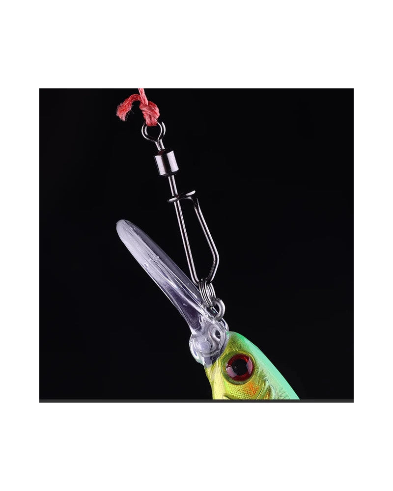 Émerillon Agrafe Corkscrew Swivel Snap 1/0