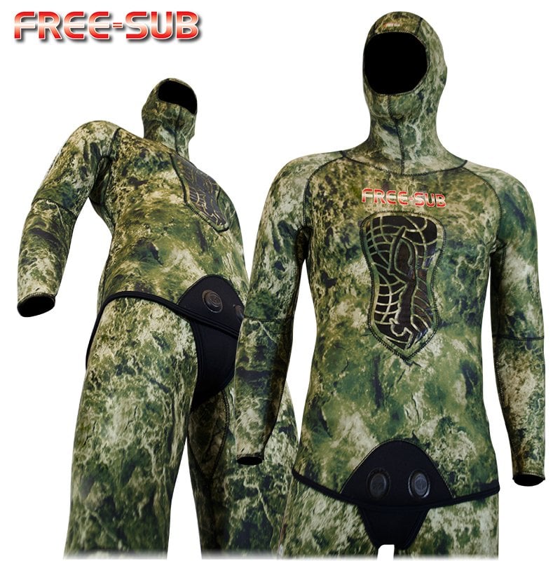 Combinaison de Chasse Sous-Marine Freesub 5mm - Camouflage Malta
