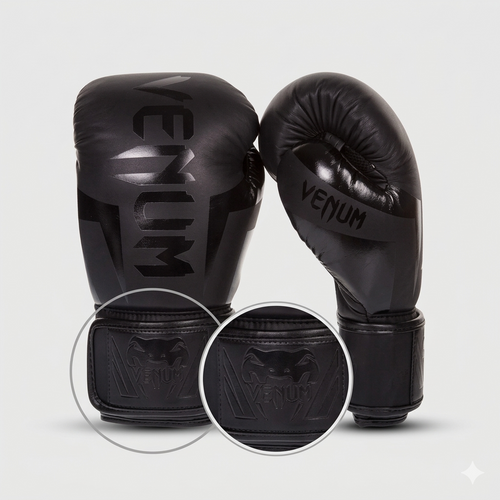 Gants de Boxe Elite Noir Triple Densité
