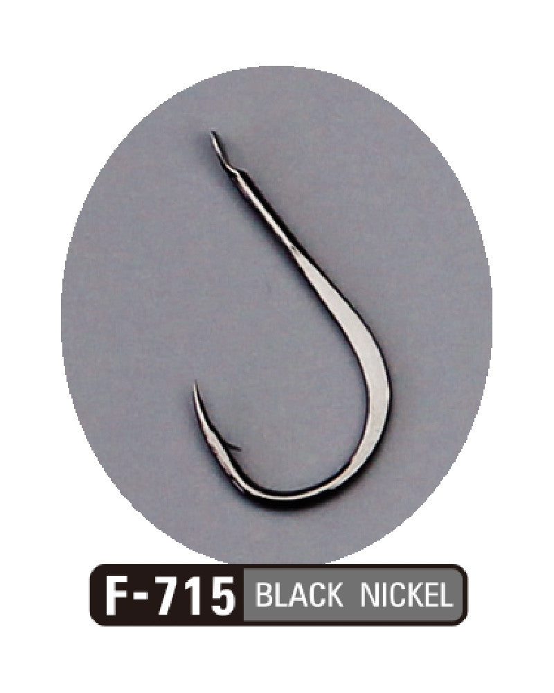 Hameçons Sasame F-715 Baybay Nickel Noir