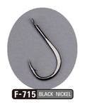 Hameçons Sasame F-715 Baybay Nickel Noir