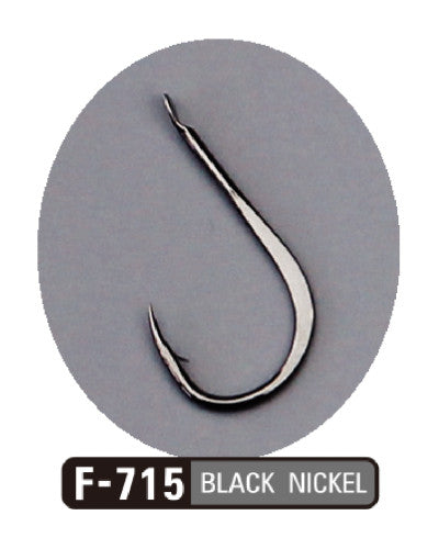 Hameçons Sasame F-715 Baybay Nickel Noir