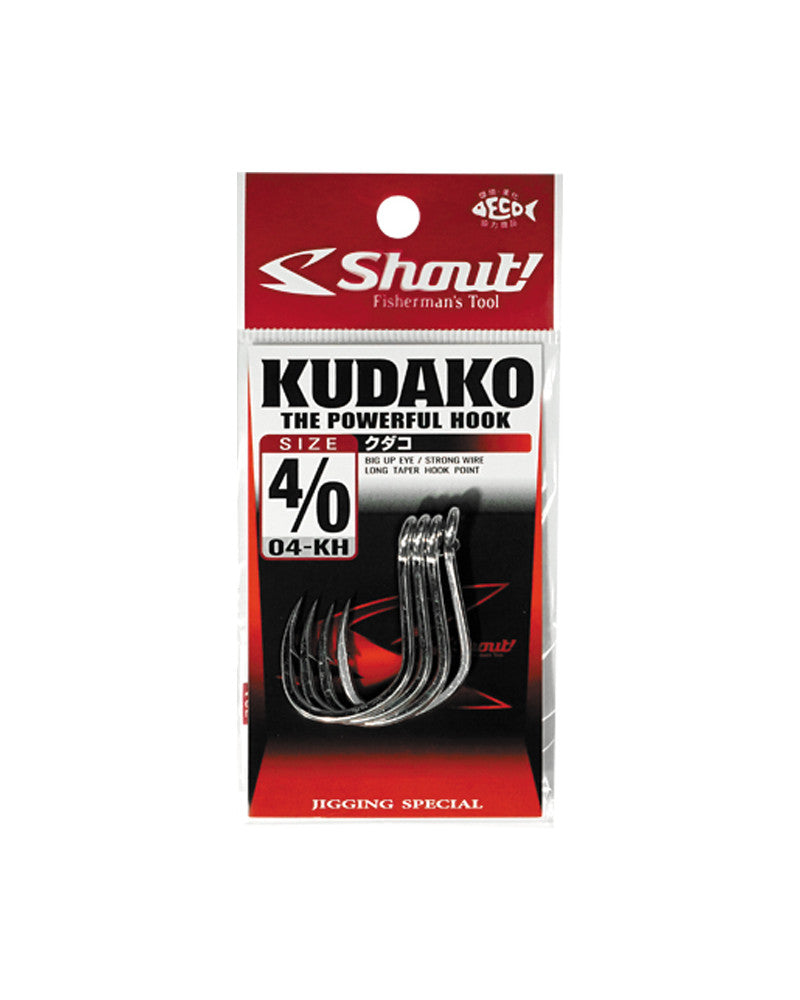 Hameçons Shout Kudako Jigging Argent