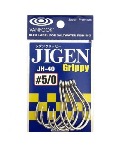 Hameçons Vanfook JH-40 Jigen Grippy Acier Inoxydable Jigging