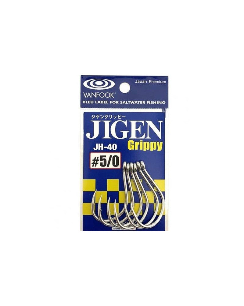 Hameçons Vanfook JH-40 Jigen Grippy Acier Inoxydable Jigging