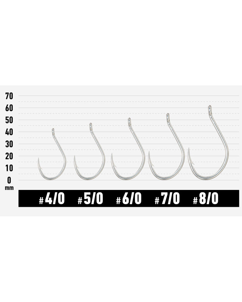 Hameçons Vanfook JH-40 Jigen Grippy Acier Inoxydable Jigging