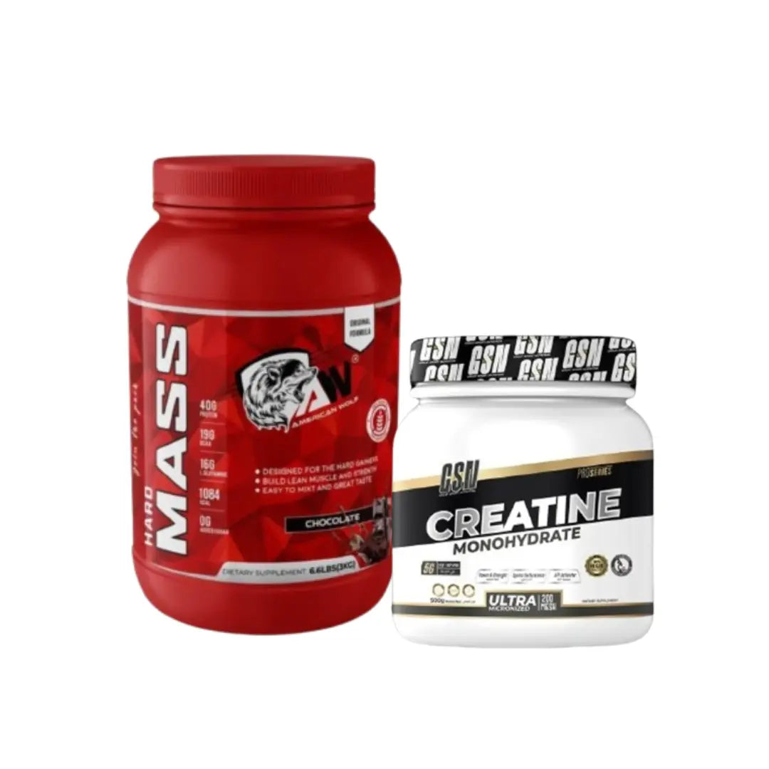 Pack Hard Mass Gainer 3kg et Créatine Monohydrate 500g