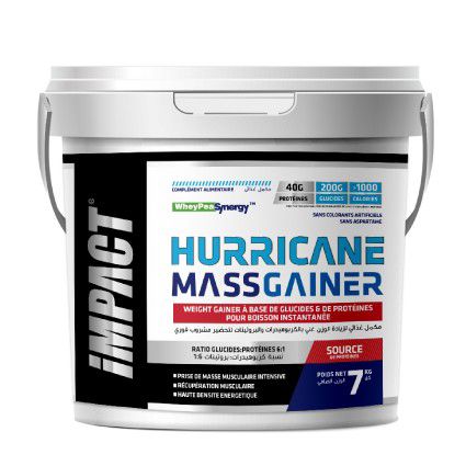 Hurricane Mass Gainer 7kg Vanille prise de masse