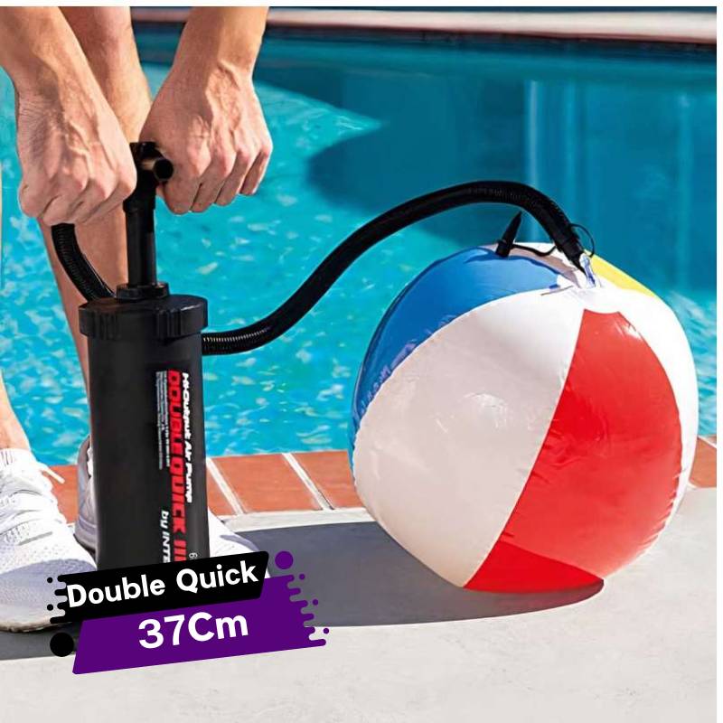 Intex gonfleur à main double action 37cm vue détaillée