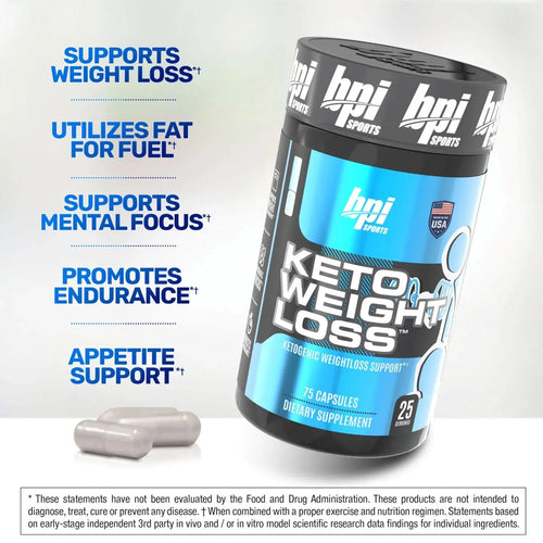 Keto Weight Loss BPI Sports informations nutritionnelles