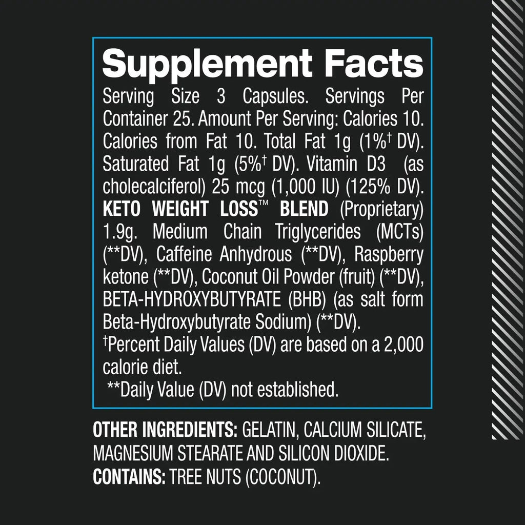 Keto Weight Loss BPI Sports supplément