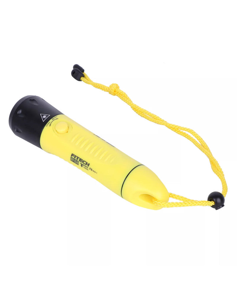 Fitech F8 Lampe De Plongée IP68 800 Lumens USB-C Rechargeable
